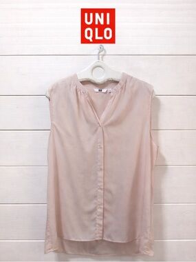 UNIQLO Light Pink Sleeveless Blouse Size XL